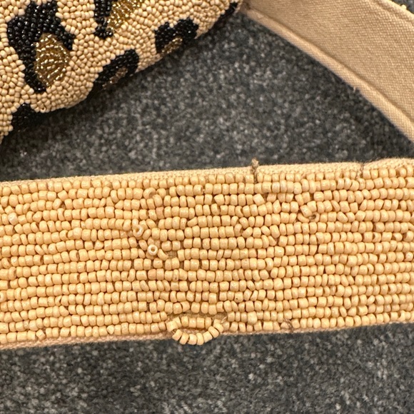 Leopard Print Beaded Shoulder Bag - Picture 6 of 9